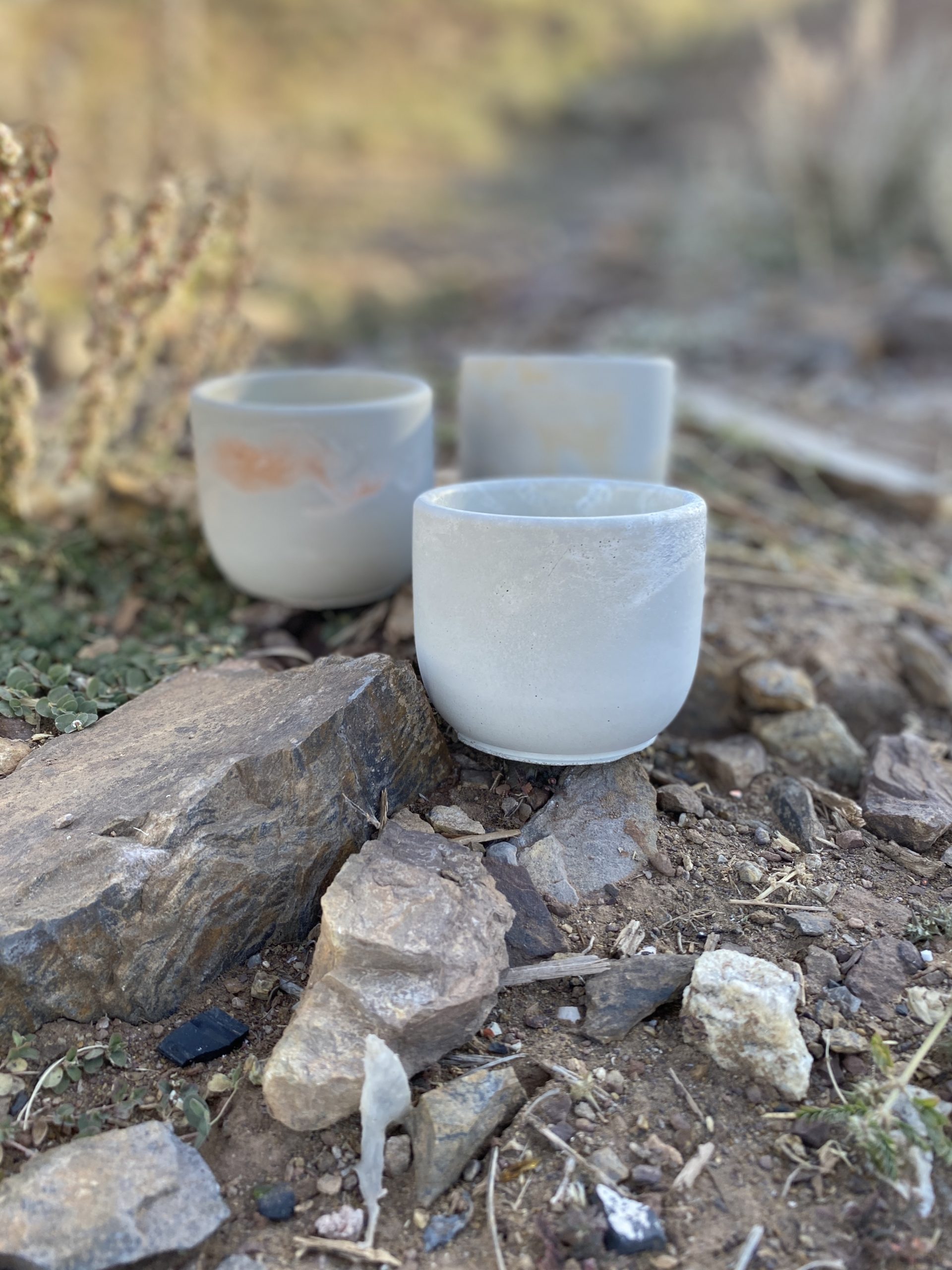 Silver Concrete Candles - Image 2